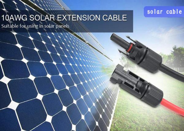 O TUV arde o cabo de extensão livre do painel solar de PPO 4mm2