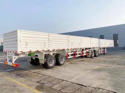 40 Tons Semi Truck Trailer Fence Transport Cargo Animal Side Semi Trailer Customized