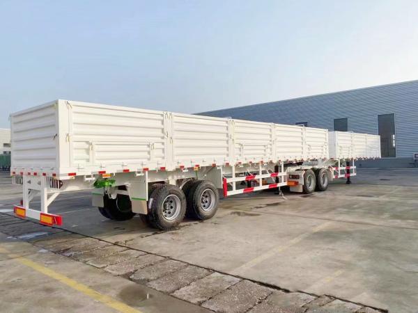 40 Tons Semi Truck Trailer Fence Transport Cargo Animal Side Semi Trailer Customized