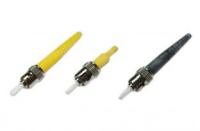 Perda de inserção 0.2dB azul do conector da fibra ótica do PC do ST ou preta singlemode da cor 2.0/3.0mm
