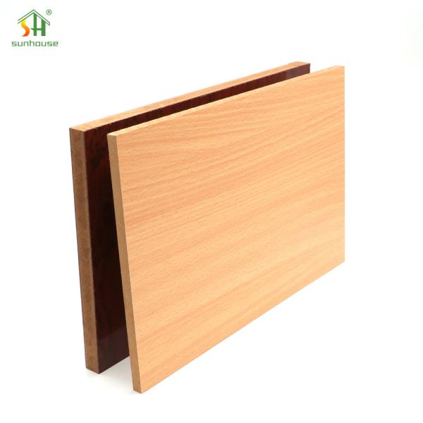 MDF Melamine MDF Board Interior Exterior Decoration Use for Building Constructio