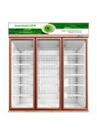 Geladeira de exibição de refrigerante rosa rosa para refrigeração de ventilador de bebida de garrafa