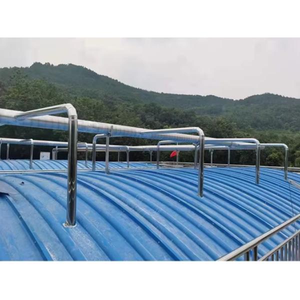 Azul Blanco Verde Cinza Color personalizado Tanque de aguas residuales Cubre el arco de gas Capó de recolección Frp tapa