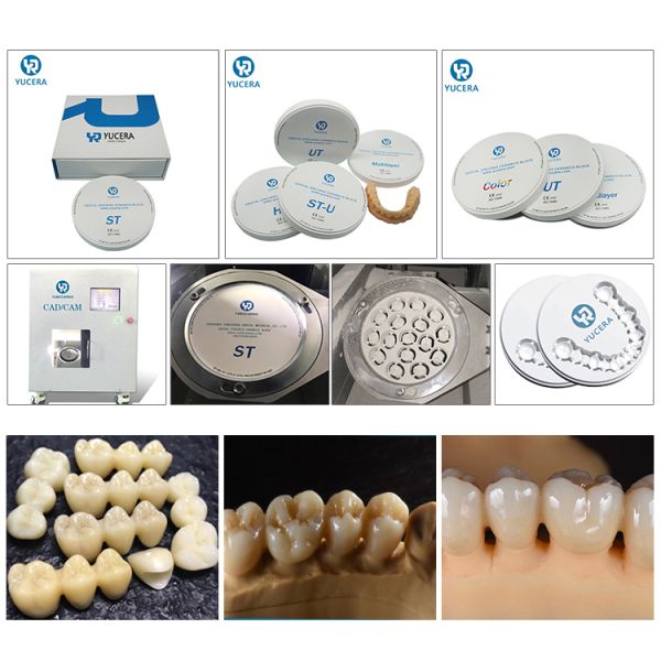 High Quality Yucera  Zirconia Dental Block for  Milling Machine