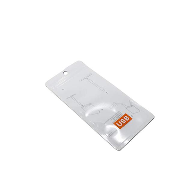custom printed electrical cable accessories packing /USB data cable laminated zip lock bags for electronic product packa