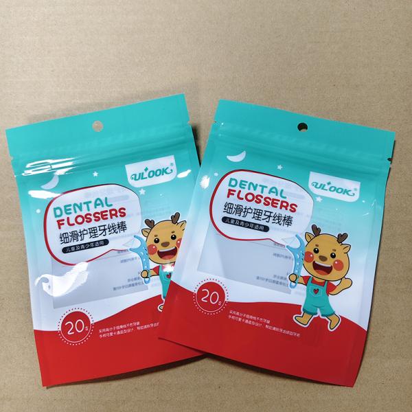 Eco-Friendly Dental Floss Picks Bag 1000ml PET/PE Transparent Packaging
