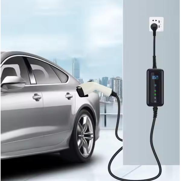 Ev Portable 7kw Ac Ev Charger Mobile Evse Portable Charger Electric Charging Station Portable Electric Car Charger