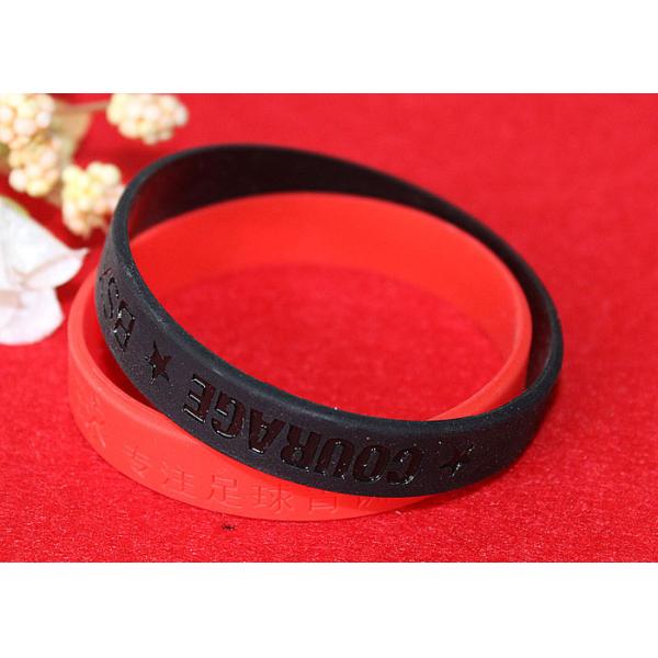 PMS Matching Rubber Support Bracelets Depressed Logo Process Waterproof