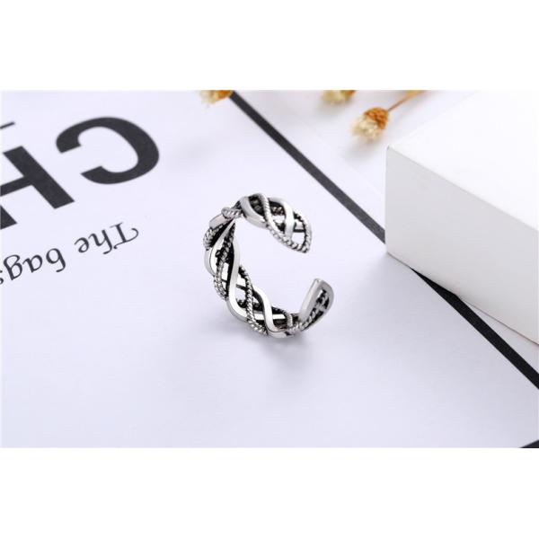 Antique Silver Plating 925 Sterling Silver Engagement Ring For Men