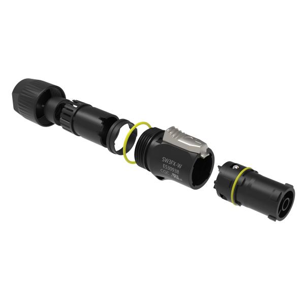 Industrial Male And Female Waterproof Power Connector Ip65 Outdoor