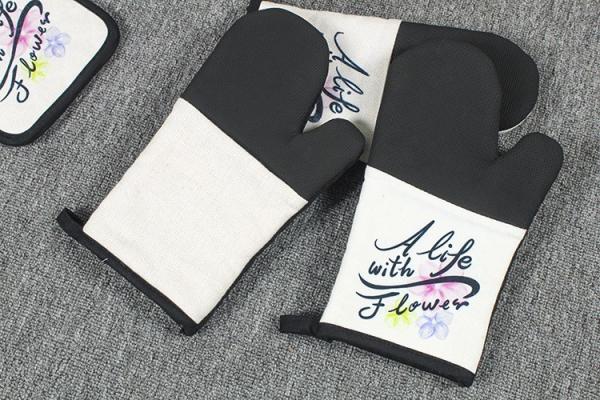 Photo Printing Sublimation Oven Mitt And Sublimation Placemats Blanks Custom Sublimation Kitchen Accessories