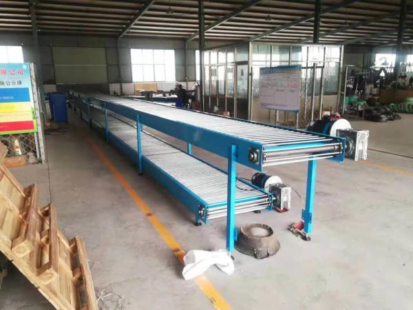                  Industrial Flat Belt System Machine Cargo Grain Curve Straight Types of Grip Pattern Modular Plastic             