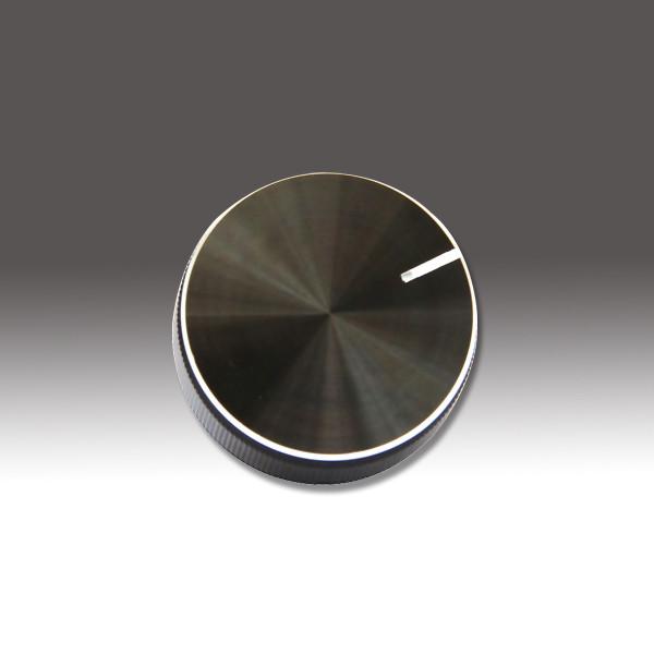 Amplifier Aluminum Knobs with Plastic core,Gold/Chrome/Black Finish. Rohs