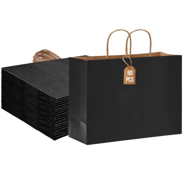 Гравюра печать плоский дно Kraft бумажные пакеты для товаров Природа одежда Покупки