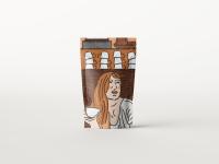 los granos de café 250g se levantan la impresión de Gravnre de las bolsas del papel de Kraft
