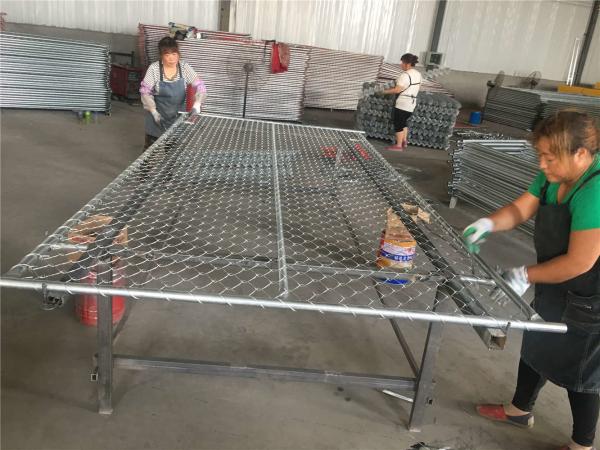chain link temporary construction fence panels 6FT X 10F Mesh 2 3/8  x 2 3/8 ( 60mm x 60mm ) x 12 gauge wire