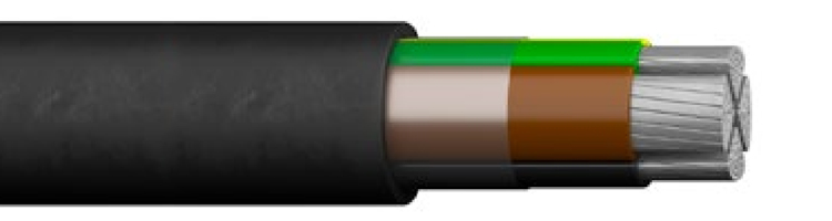 AXPK-PLUS 0.6/1kv Aluminium Conductor Halogen-free Cable with UV Resistant XLPE and Self-extinguishing PE Jacket