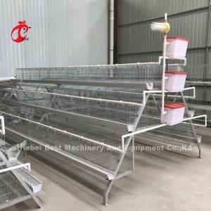 Cold Galvanized Poultry Battery Cage System 40 doors Egg Laying Chicken Cage