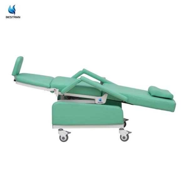 Medical Infusion & Dialysis Therapy Chair With Electric Recline And IV Pole