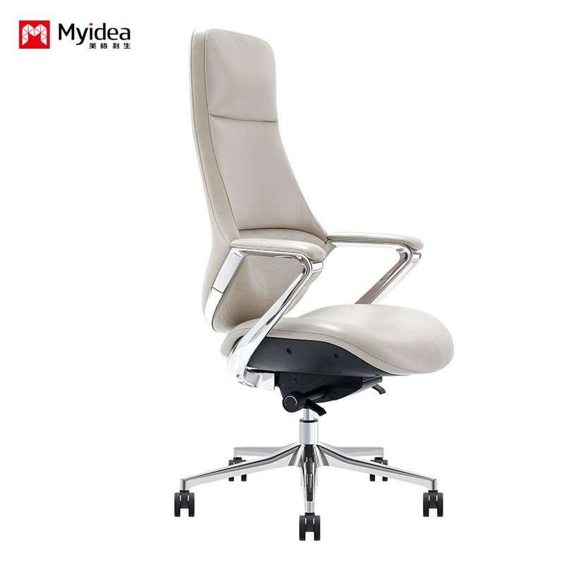 Premium Managerial Leather Chair – Supple Yet Resilient Surface, Height Adjustment & Recline, Comes in a Variety of Color Options
