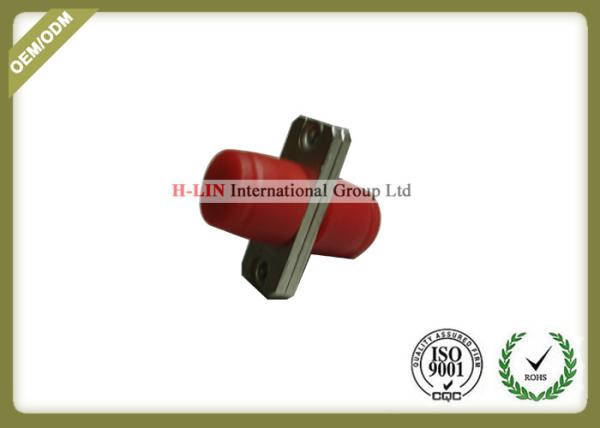 Rectangle FC Fiber Optic Adapter , Optical Cable Connector Plastic Body ROHS