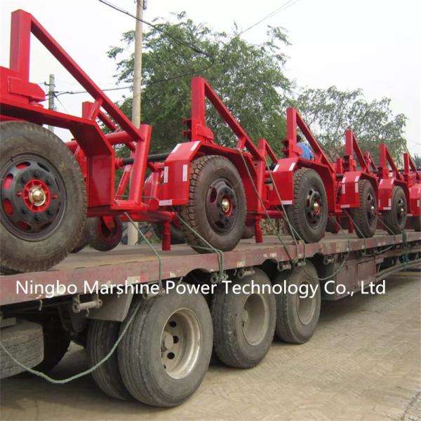 15T Portable Reel Strong Hydraulic Cable Drum Trailer Heavy Duty
