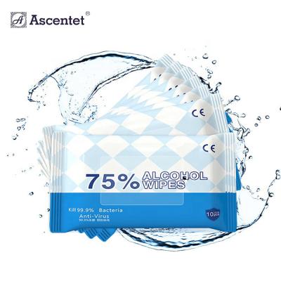 Mão do bloco do álcool feito sob encomenda a única limpa a fragrância que o único Sanitizer livre da mão envolveu individualmente limpezas molhadas do restaurante