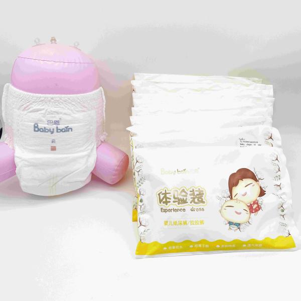 Doubled Hydrophobic Non Woven Fabric Pull Up Baby Diapers Spunlace Material