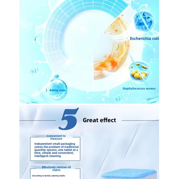 2 Years Shelf Life Eco-friendly Dishwashing Tablets For Hassle Free Washing 20g/pcs