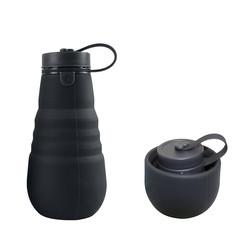 Leakproof Foldable Silicone Drinking Bottle BPA Free For Travel Camping