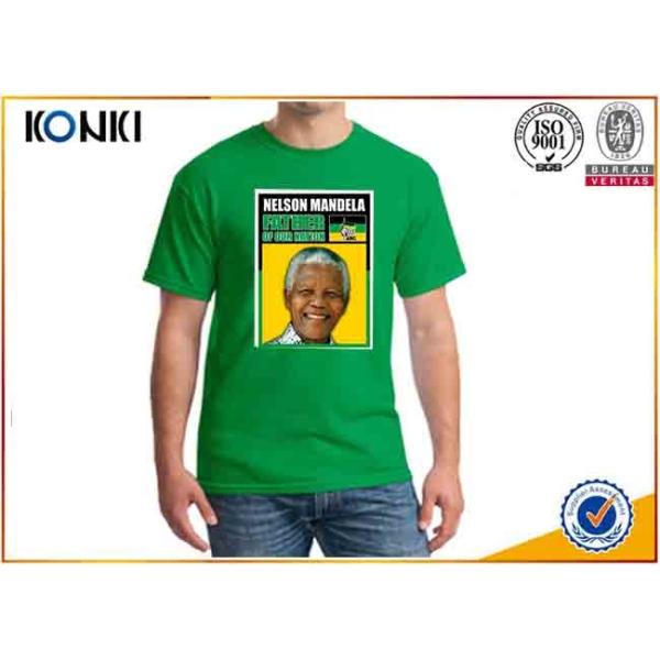 Custom T Shirt Printing Polyester / Cotton Election Campaign T Shirts O Neck