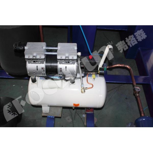 En el caso de las plantas de cultivo de frutas y hortalizas, el sistema de refrigeración por vacío de color azul proporciona un sistema de inspección de salida de vídeo.