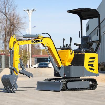 Mini escavadeira multifuncional 1 Ton Micro Digger With YUCHAI Engine de Toros