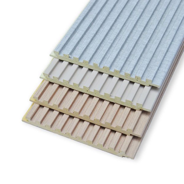 B1 Grade Flame Retardant PVC Fluted Wall Panels 108x9mm Grooved Interior Cladding System for Home Renovation Projects