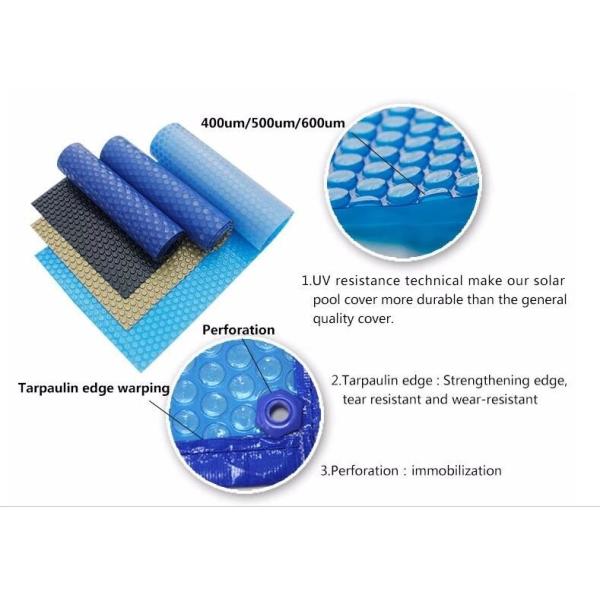 400 Мик 500 Мик PE пузырь 12 мм бассейн солнечная крышка Пластмассовая солнечная одеяла