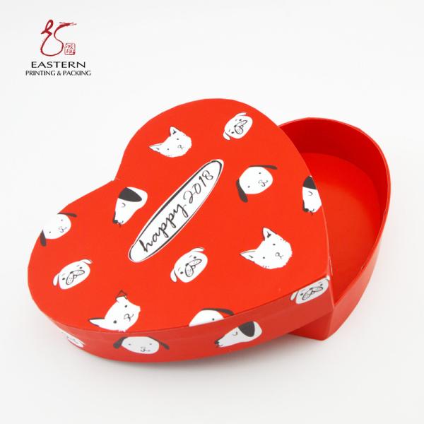 Lovely Heart Shaped SGS Hard Cardboard Gift Boxes For Valentine'S Day