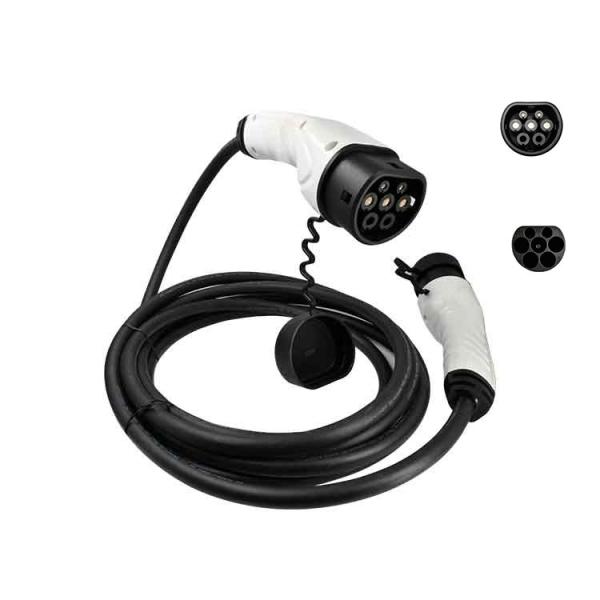 Three Phase CE Type 2 To Type 2 EV Charging Cable 11kw Electric Vehicle Charger 5M 16A EVSE EV Charging Cable