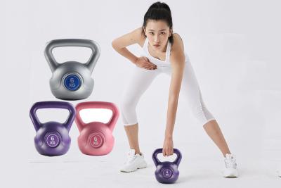 Multicolor Friendly Free Weight Kettle Dumbbells Cement Kettlebells Pink Purple Grey