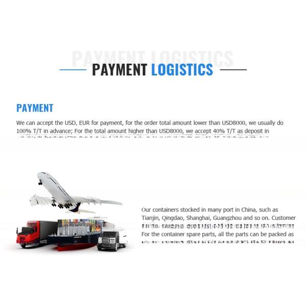 20' Reefer Container Spare Parts Refrigerator Display P/N 41-4919 with Internal Dimensions 5468 x 2294 x 2273 mm