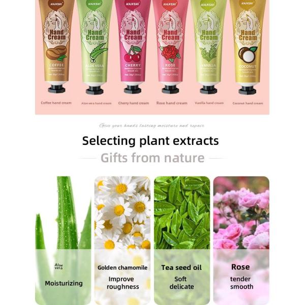 Whitening Organic Moisturizing Hand Cream Anti-Dry Cracking Hydrating Soft Skin Lotion Fragrance Handcream Stock for