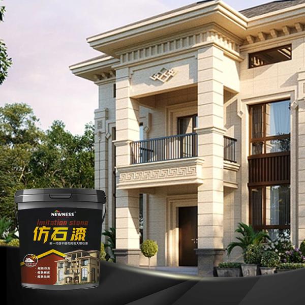 Impotente Exterior Isolamento térmico Lime Lavar tinta 15 anos Método de aplicação de pulverização