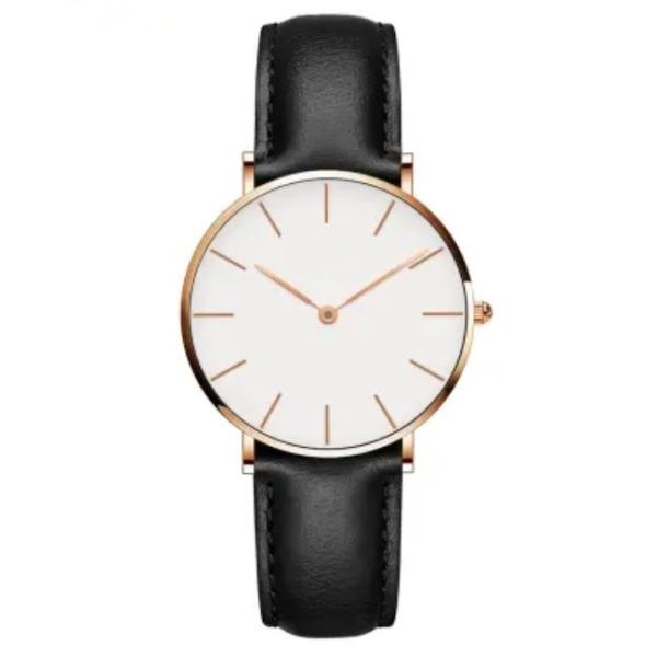 Стильные черные кожаные наручные часы ODM кожаные мужские наручные часы сертификат ISO