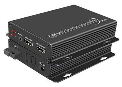 prolongamento da fibra de 1080P HDMI sobre a fibra com lacete local audio para fora