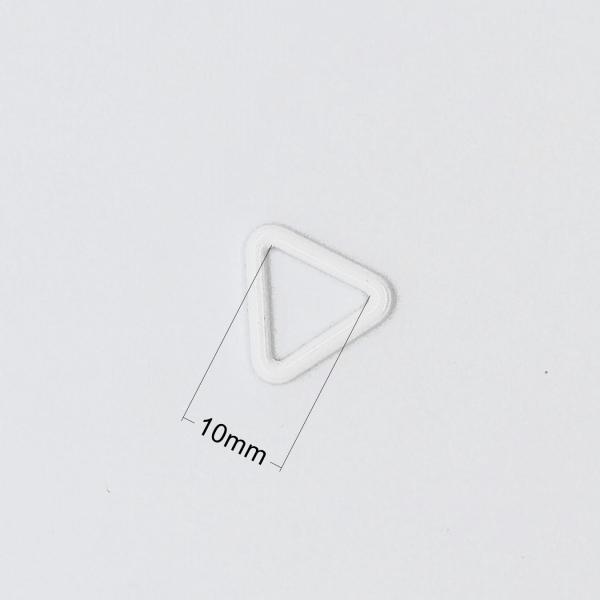 anneaux enduits en nylon de lingerie de triangle de 1cm