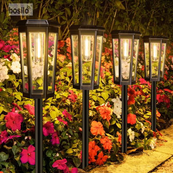 Eco-Friendly Solar Garden Lights PC Material LED Lamps for Green Spaces