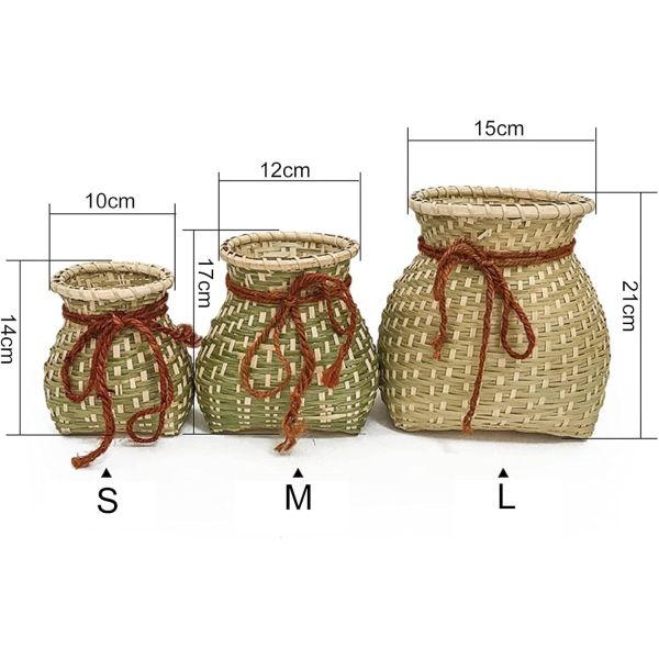 Handmade Woven Basket, Bamboo Baskets, Wall Hanging Basket For Fishing, Bamboo Decorative Storage Bins For Organizing PE Baskets Polypropylene Basket Pp Yarn Basket Wooden Room Dividers Bamboo Room