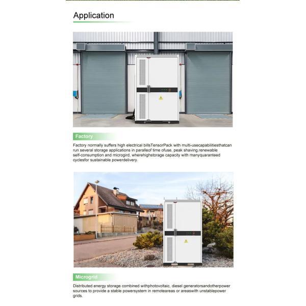 UL1973 UL9540 Certificated Industrial and Commercial Energy Storage With 10YEARS