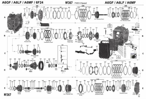 A6LF1/2/3 A6MF1/2 Valve body with solenoid for Hyundai Kia Chevrolet 6speed