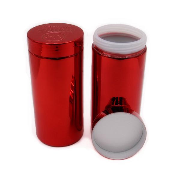 Glossy Plastic Powder Canister Wide Mouth Bottle 1.5-3mm Thick For Capsule Vitamin