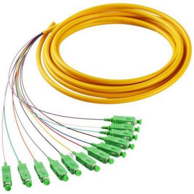 Trança do SC APC da fibra do OEM FTTH 62.5/125um